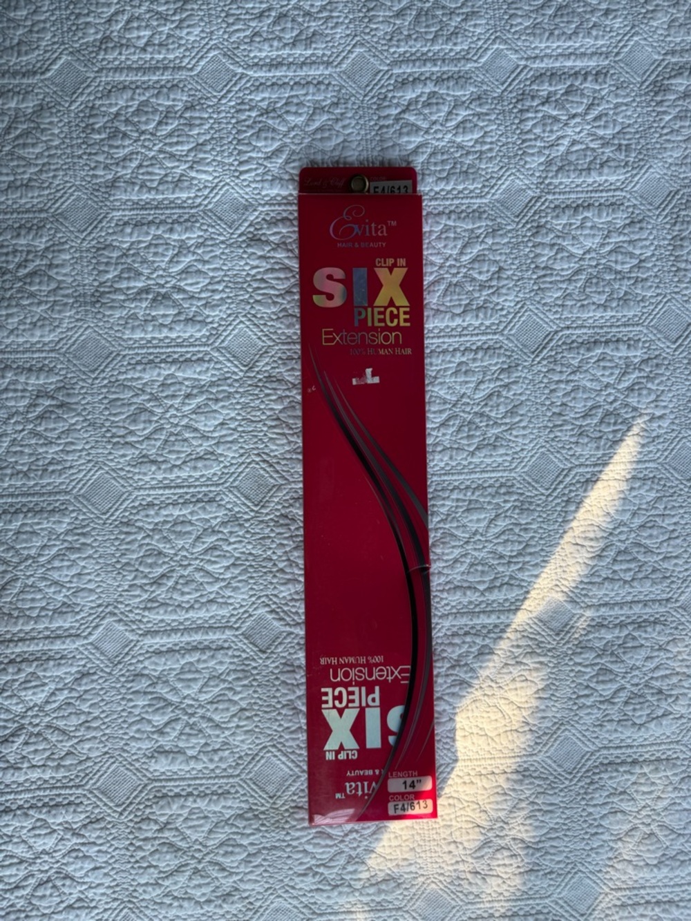 Evita Six Piece Clip-In Hair Extension - Bright Red